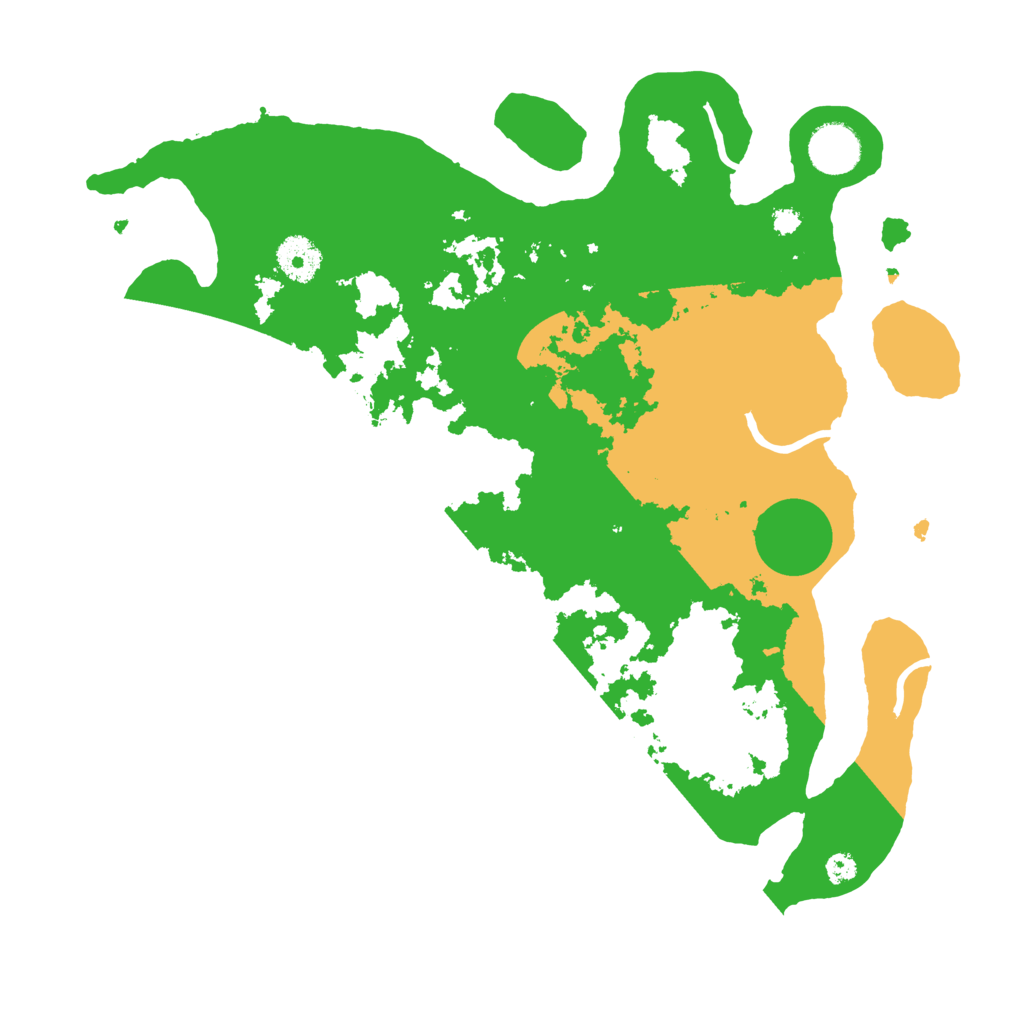 Biome Rust Map: Procedural Map, Size: 3500, Seed: 34639285