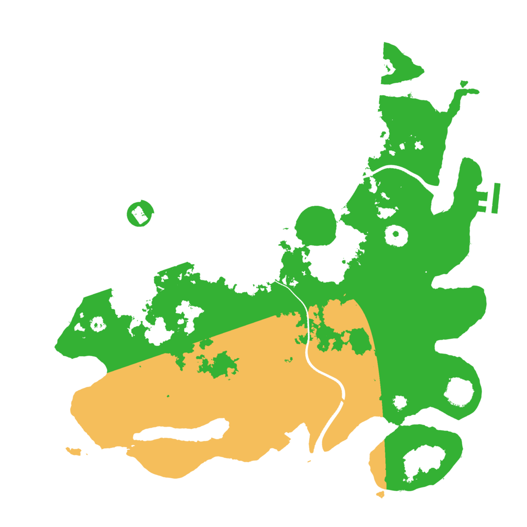 Biome Rust Map: Procedural Map, Size: 3500, Seed: 29623444