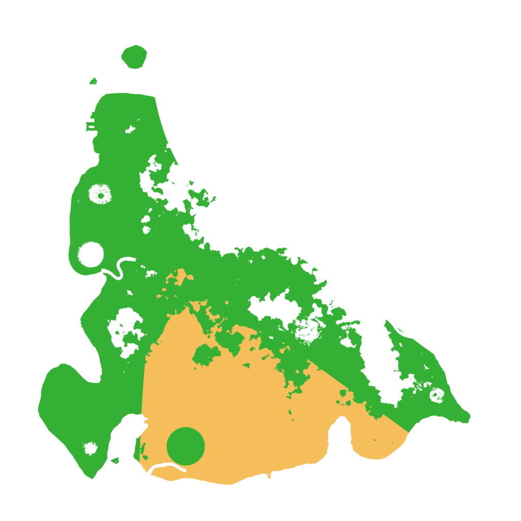 Biome Rust Map: Procedural Map, Size: 3600, Seed: 81303757