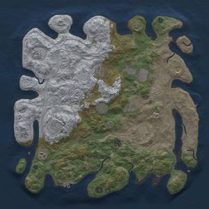 Thumbnail Rust Map: Procedural Map, Size: 4250, Seed: 1264522891, 19 Monuments