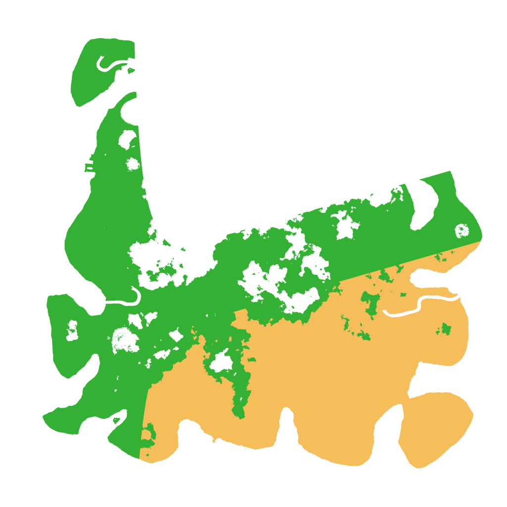 Biome Rust Map: Procedural Map, Size: 3700, Seed: 18757732