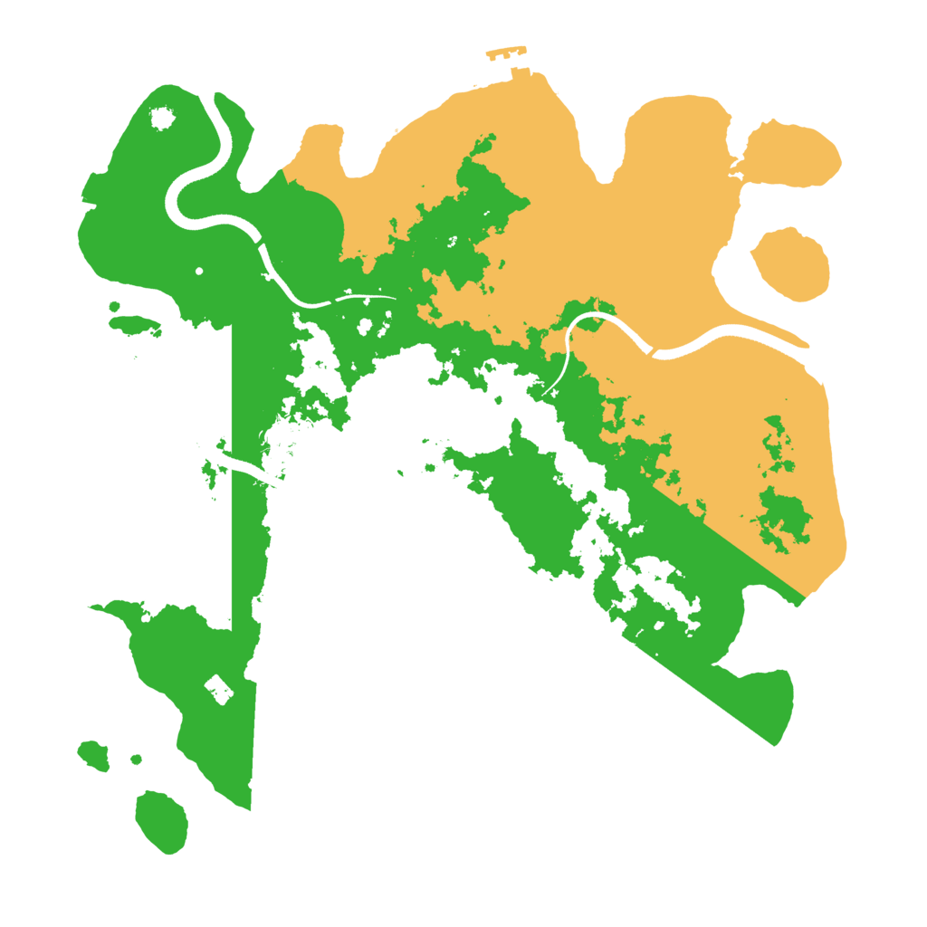 Biome Rust Map: Procedural Map, Size: 3500, Seed: 1249043003