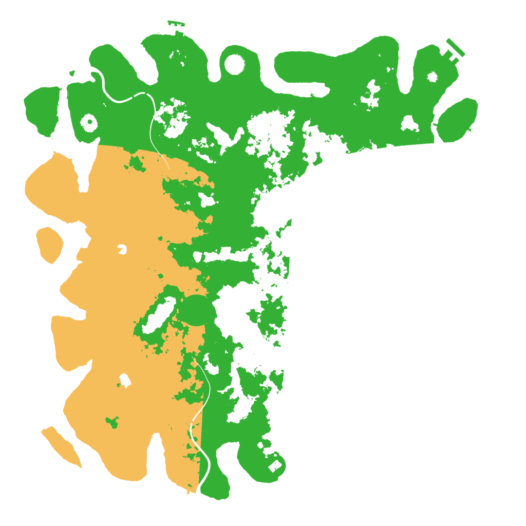 Biome Rust Map: Procedural Map, Size: 4600, Seed: 75500