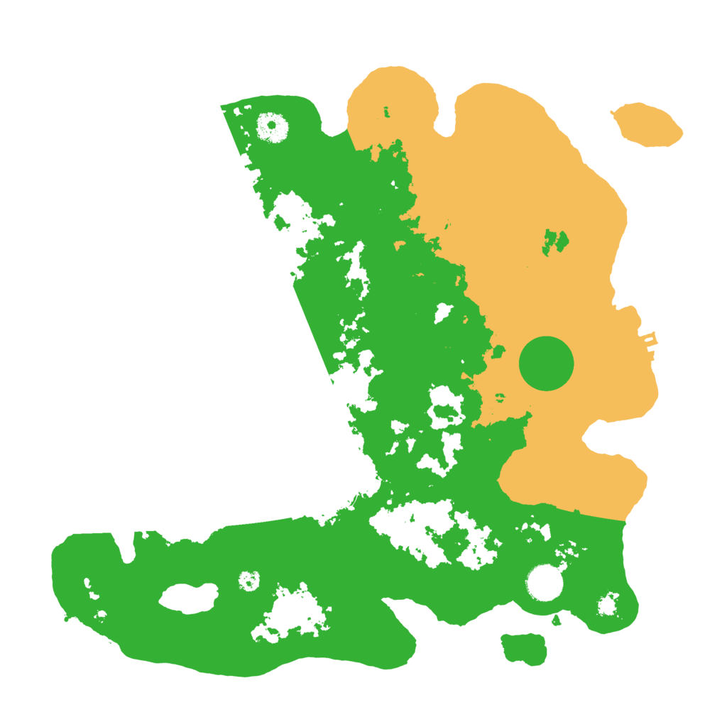 Biome Rust Map: Procedural Map, Size: 3500, Seed: 24593