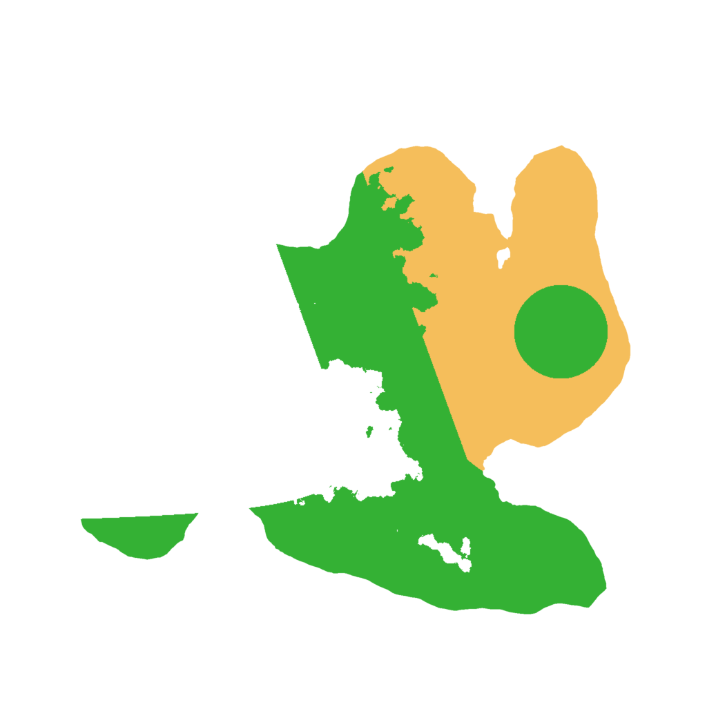 Biome Rust Map: Barren, Size: 2000, Seed: 463430031