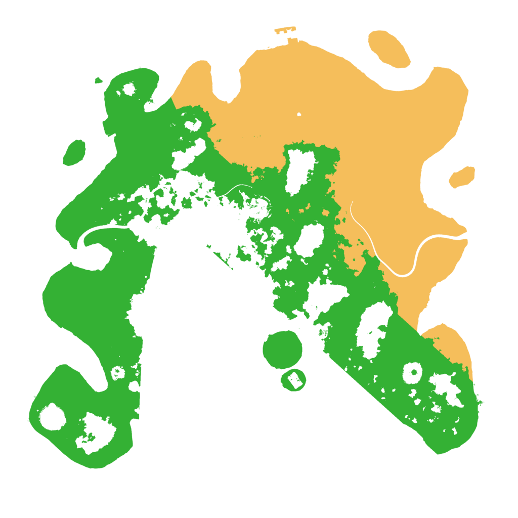 Biome Rust Map: Procedural Map, Size: 3700, Seed: 2070400010