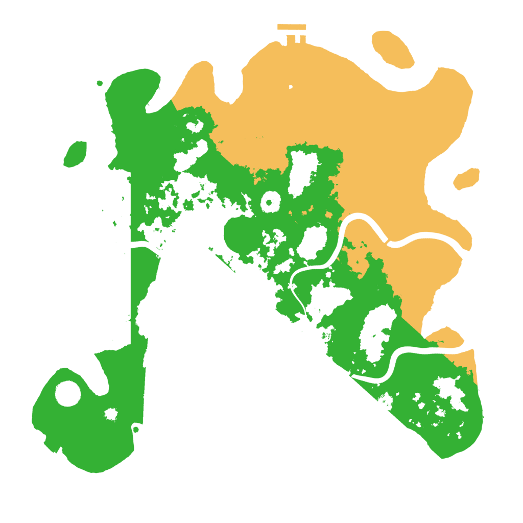 Biome Rust Map: Procedural Map, Size: 3700, Seed: 2070400010