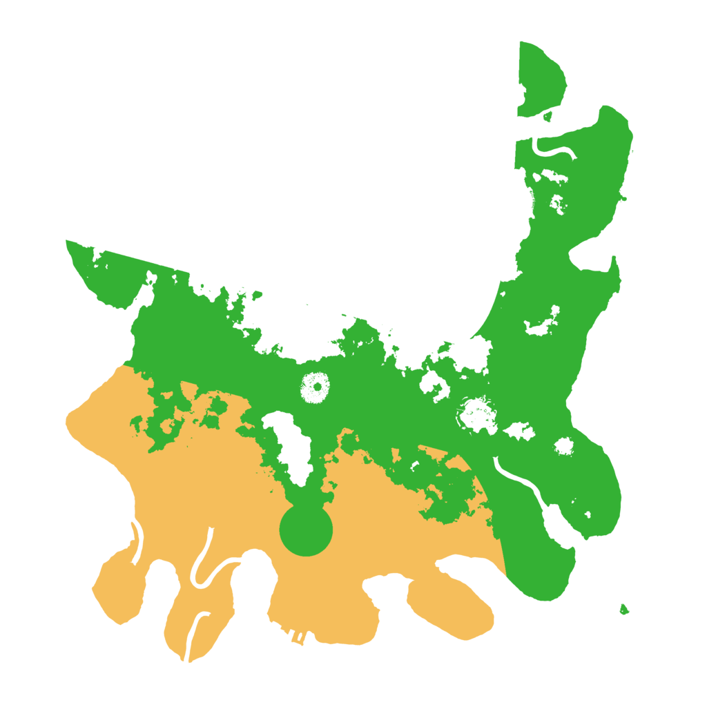 Biome Rust Map: Procedural Map, Size: 3500, Seed: 961674010