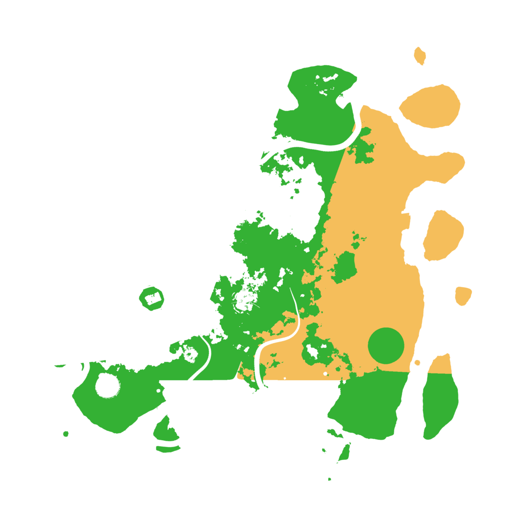 Biome Rust Map: Procedural Map, Size: 3700, Seed: 56827747