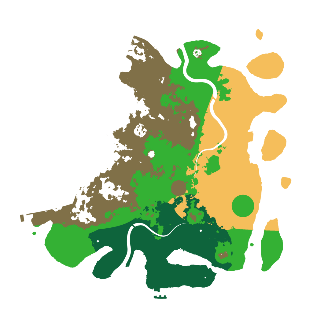 Biome Rust Map: Procedural Map, Size: 3700, Seed: 56827747