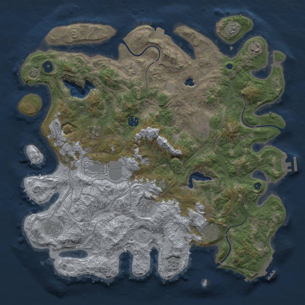 Rust Map: Procedural Map, Size: 4250, Seed: 248, 15 Monuments
