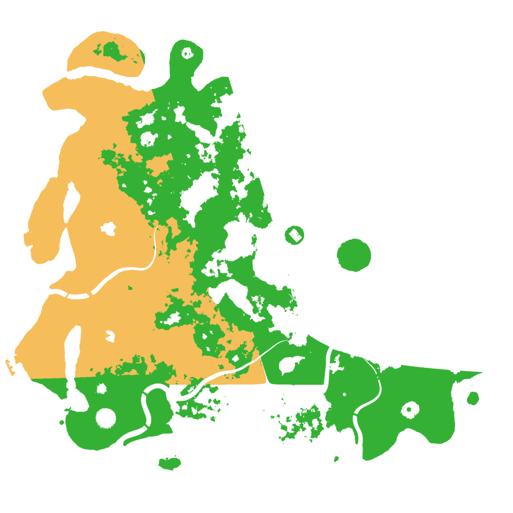 Biome Rust Map: Procedural Map, Size: 4500, Seed: 64810