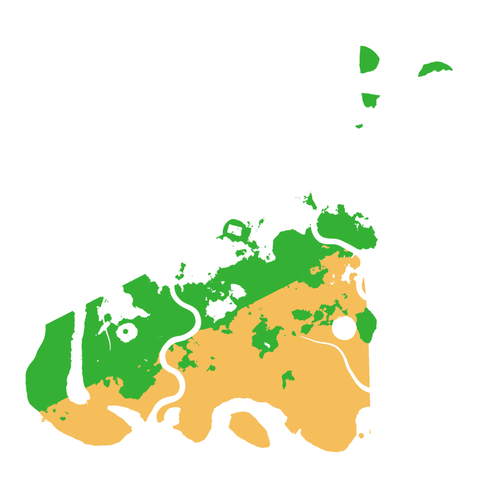 Biome Rust Map: Procedural Map, Size: 3800, Seed: 80740453