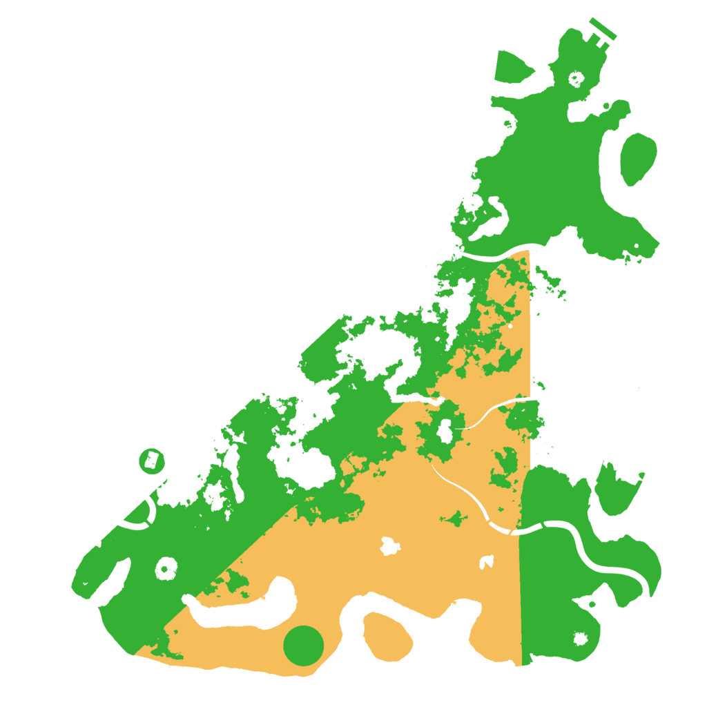 Biome Rust Map: Procedural Map, Size: 4600, Seed: 2075014020