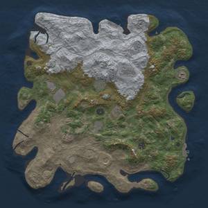 Thumbnail Rust Map: Procedural Map, Size: 4300, Seed: 46812746, 18 Monuments