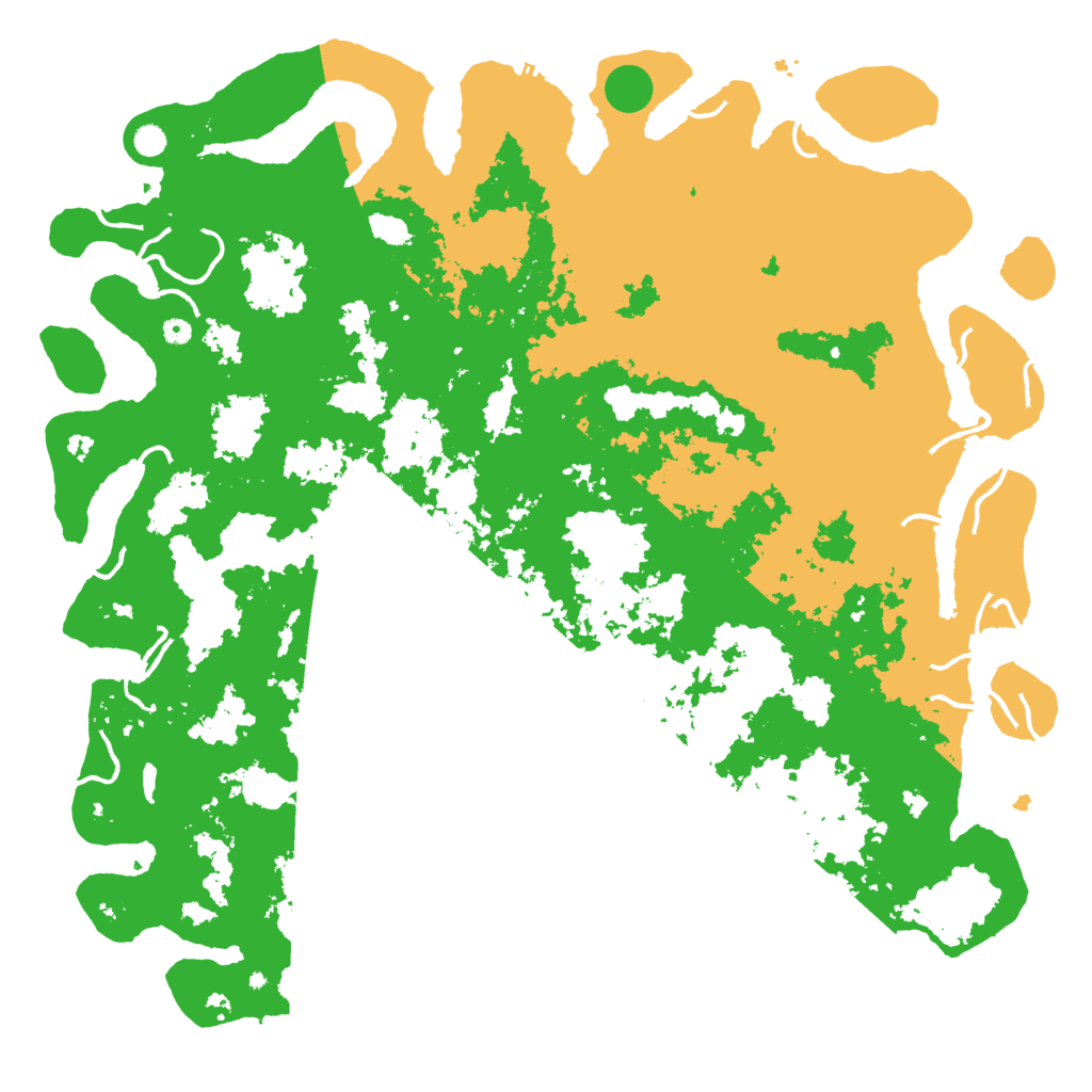 Biome Rust Map: Procedural Map, Size: 6000, Seed: 63542