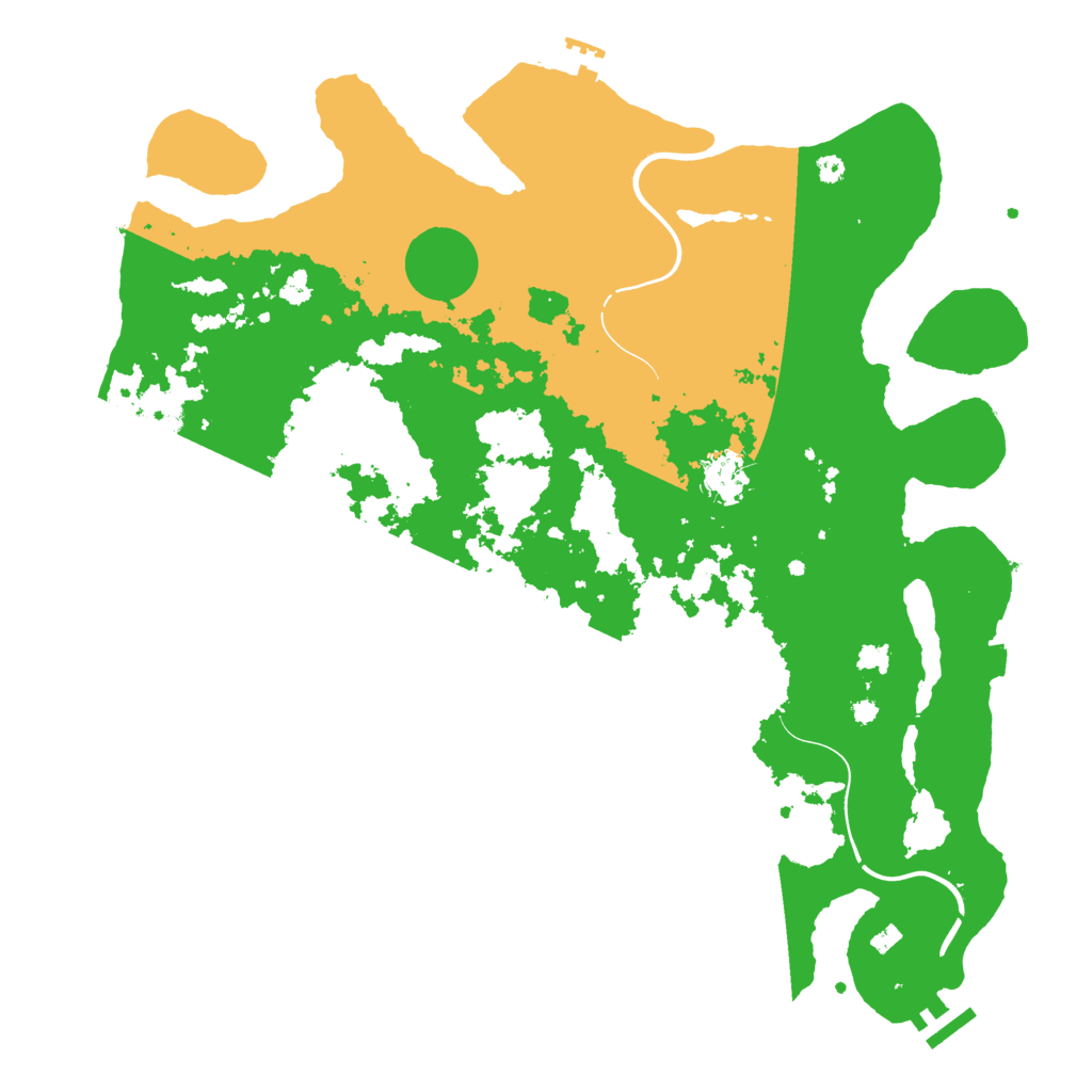 Biome Rust Map: Procedural Map, Size: 3950, Seed: 79369657