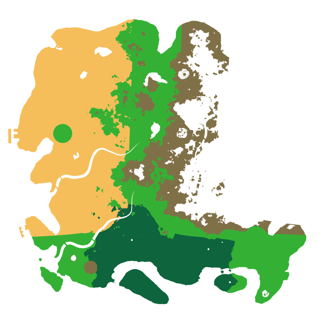 Biome Rust Map: Procedural Map, Size: 4500, Seed: 258987798
