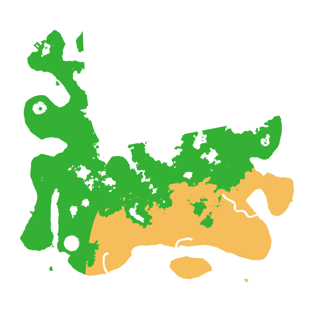 Biome Rust Map: Procedural Map, Size: 3550, Seed: 48039341