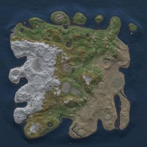 Thumbnail Rust Map: Procedural Map, Size: 3750, Seed: 93819393, 18 Monuments