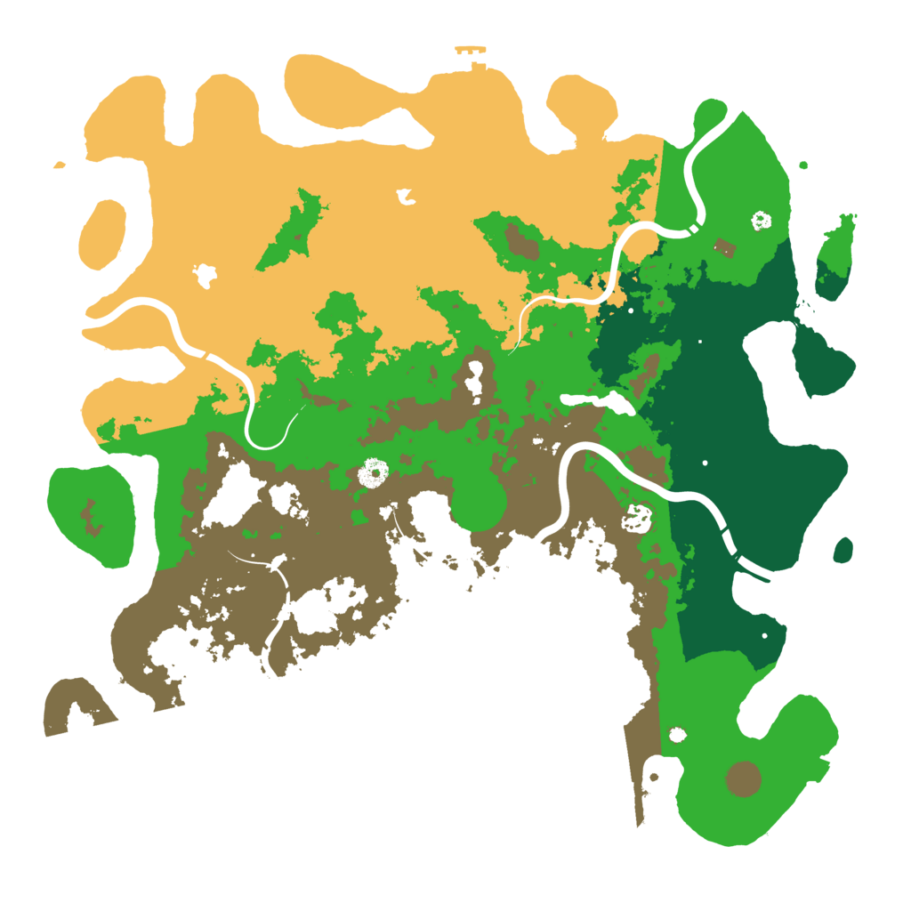 Biome Rust Map: Procedural Map, Size: 4500, Seed: 132177795
