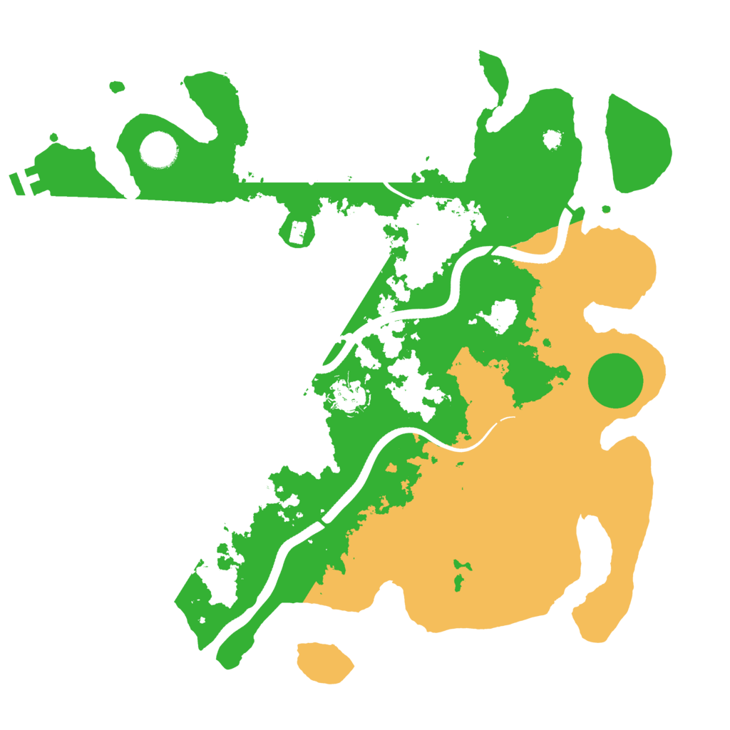 Biome Rust Map: Procedural Map, Size: 3500, Seed: 57837296