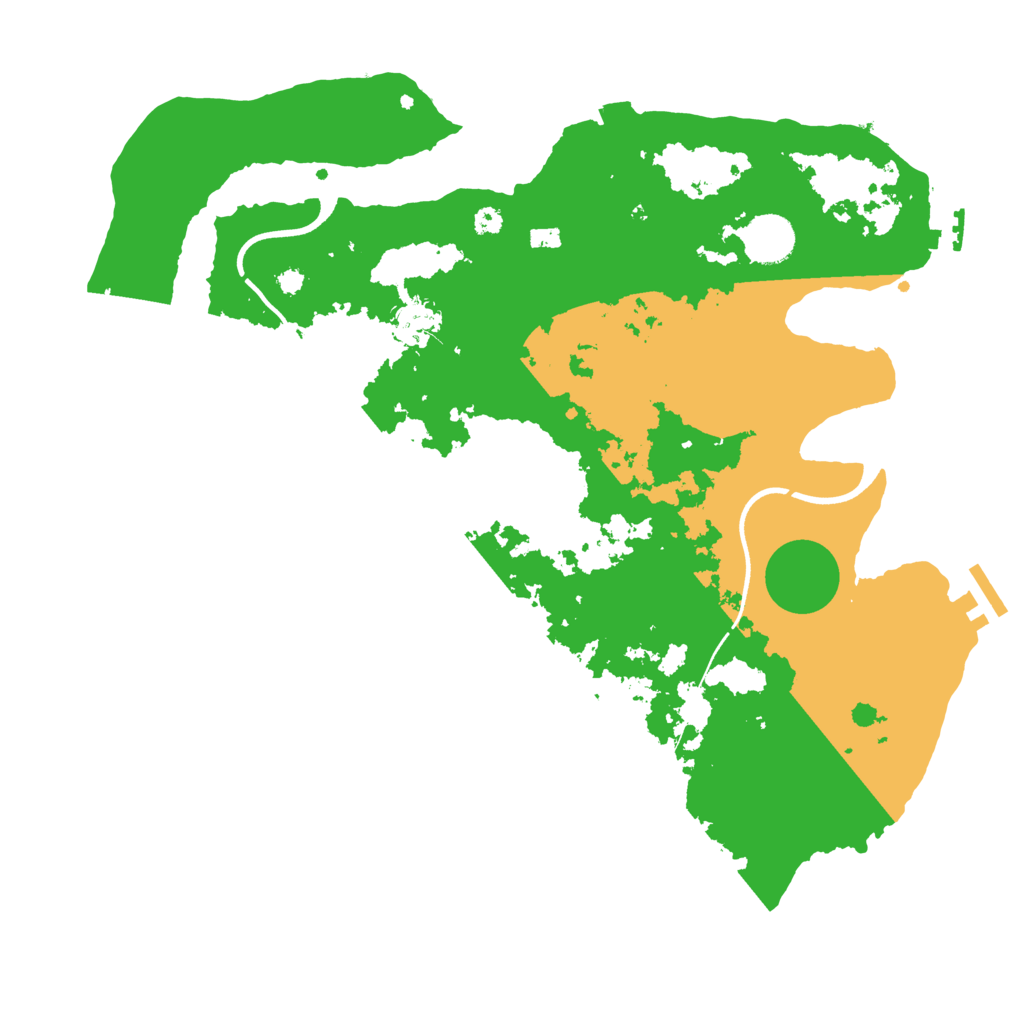 Biome Rust Map: Procedural Map, Size: 3650, Seed: 17132757