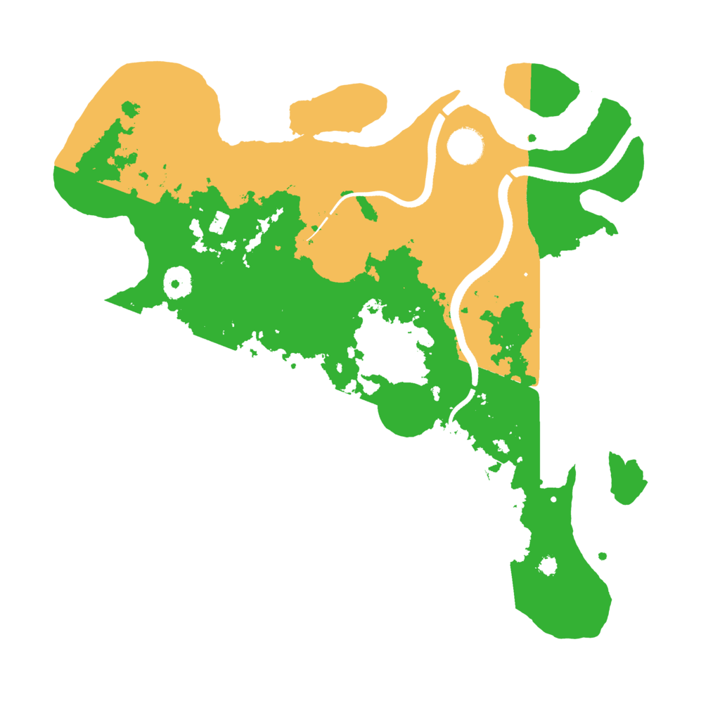 Biome Rust Map: Procedural Map, Size: 3500, Seed: 29194147