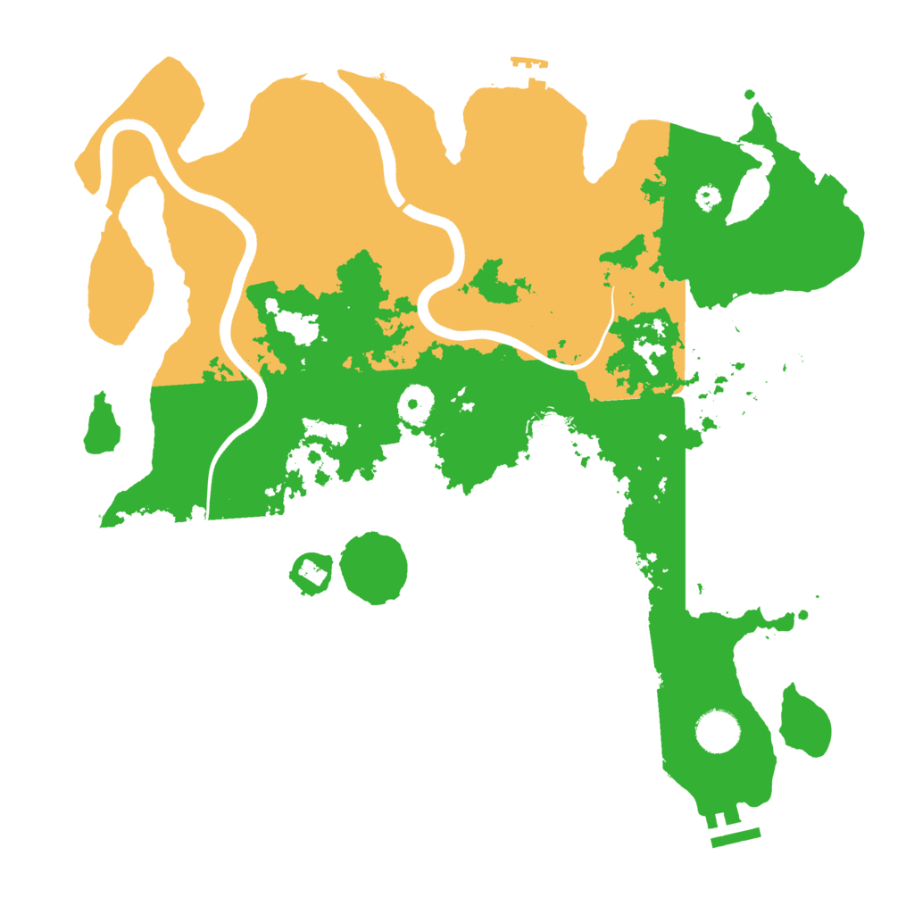 Biome Rust Map: Procedural Map, Size: 3700, Seed: 709022568