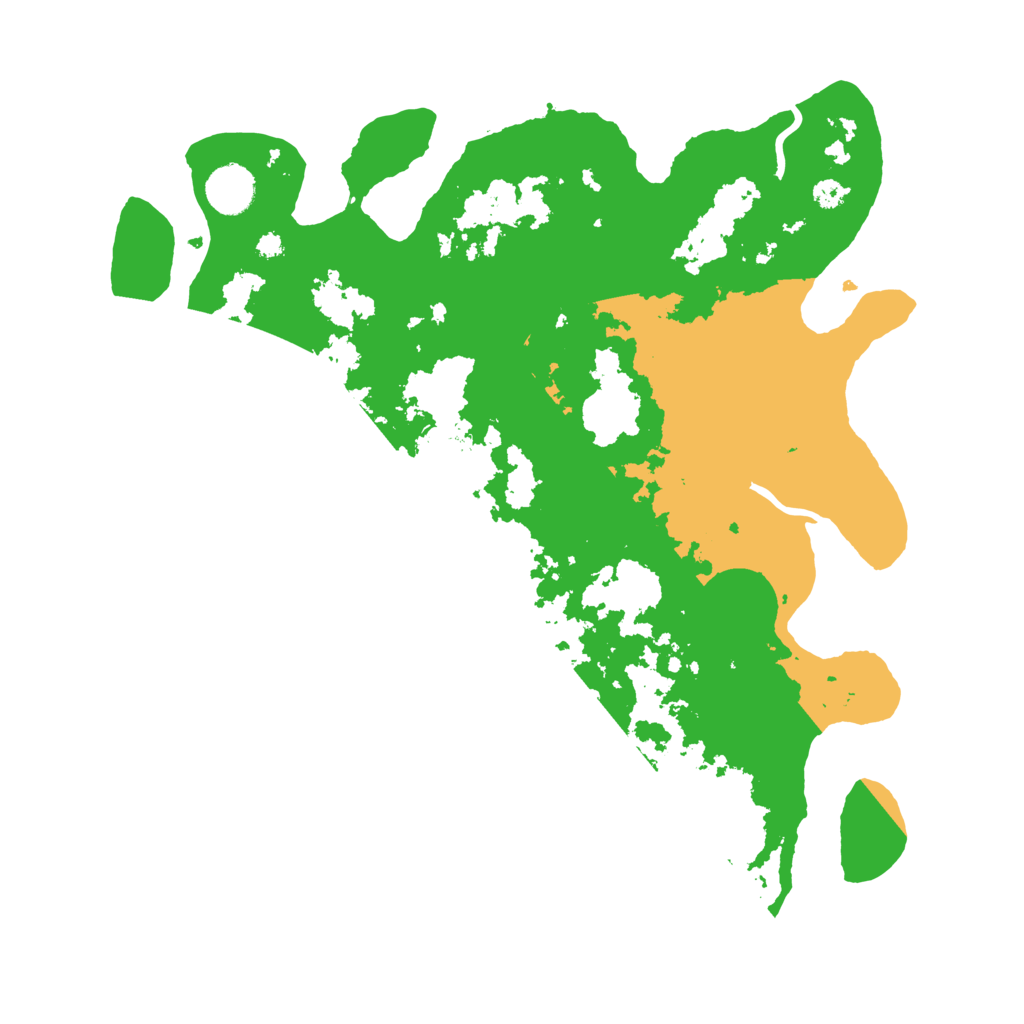 Biome Rust Map: Procedural Map, Size: 3700, Seed: 122805