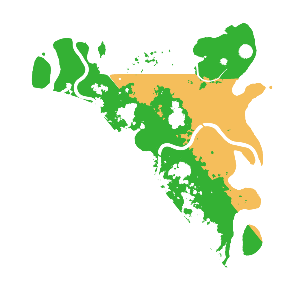 Biome Rust Map: Procedural Map, Size: 3700, Seed: 122805