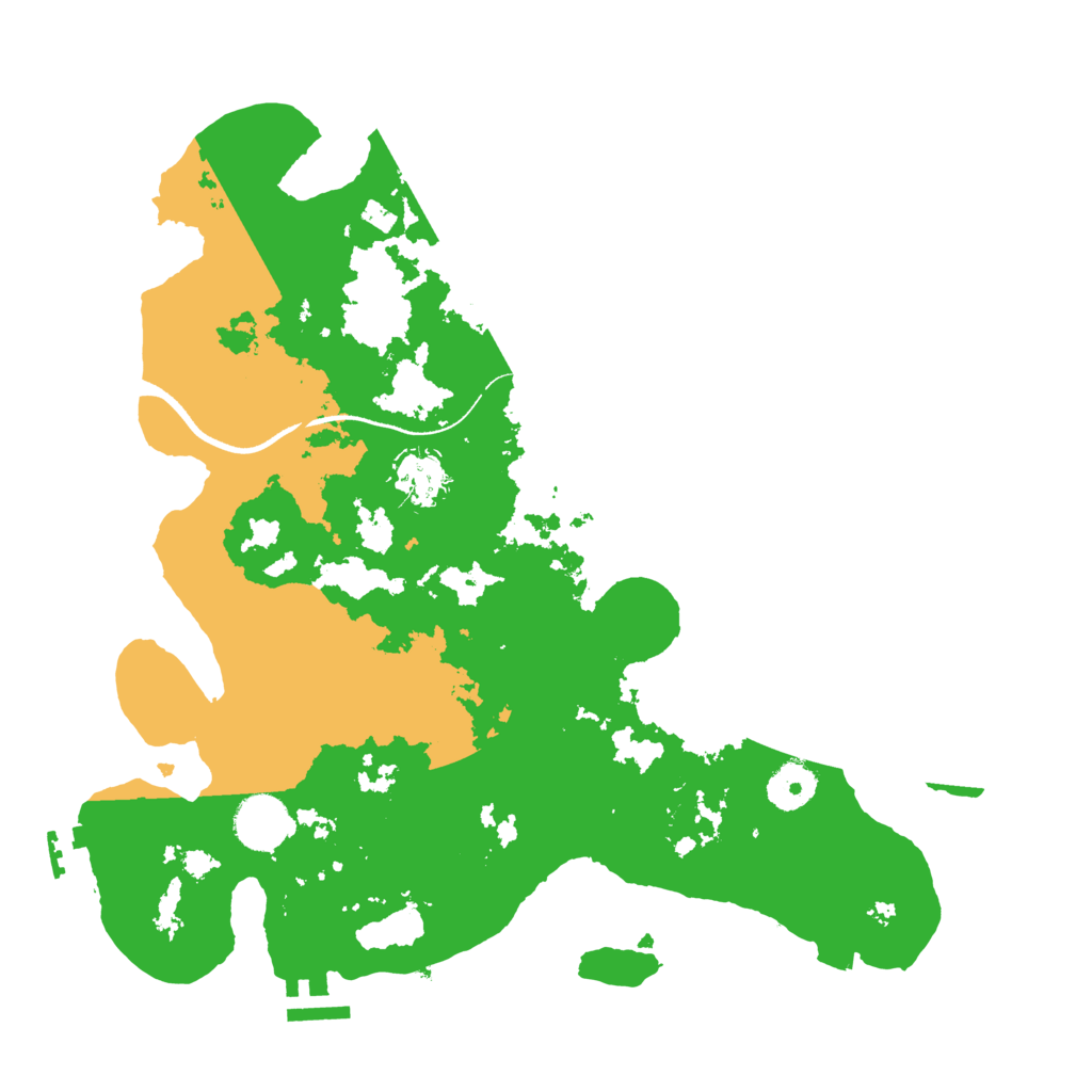 Biome Rust Map: Procedural Map, Size: 3500, Seed: 307986287