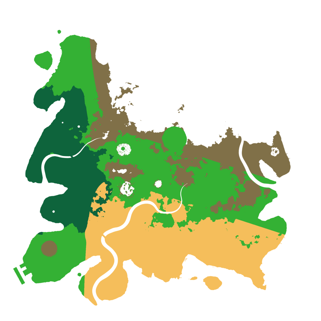 Biome Rust Map: Procedural Map, Size: 3550, Seed: 264485