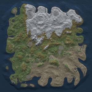 Thumbnail Rust Map: Procedural Map, Size: 5000, Seed: 19600691, 19 Monuments