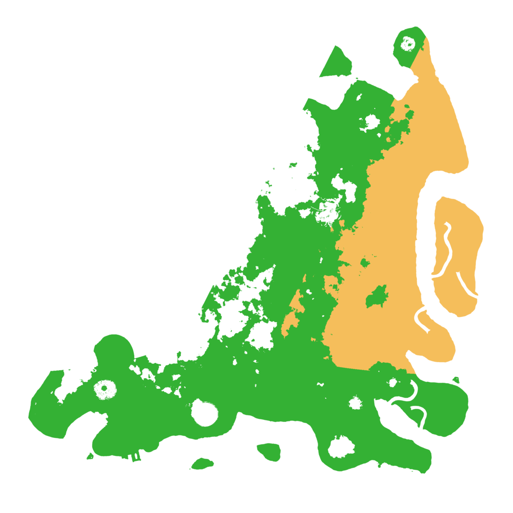 Biome Rust Map: Procedural Map, Size: 3700, Seed: 45631449