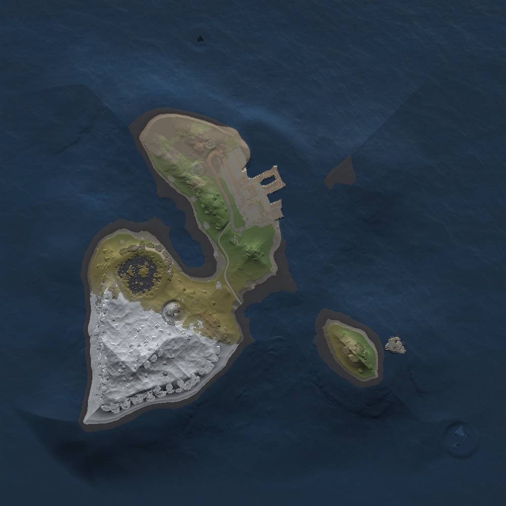 Rust Map: Procedural Map, Size: 1350, Seed: 1699429109, 4 Monuments