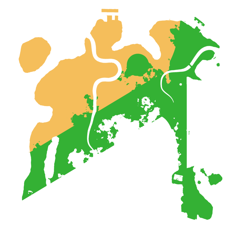 Biome Rust Map: Procedural Map, Size: 3000, Seed: 364769330