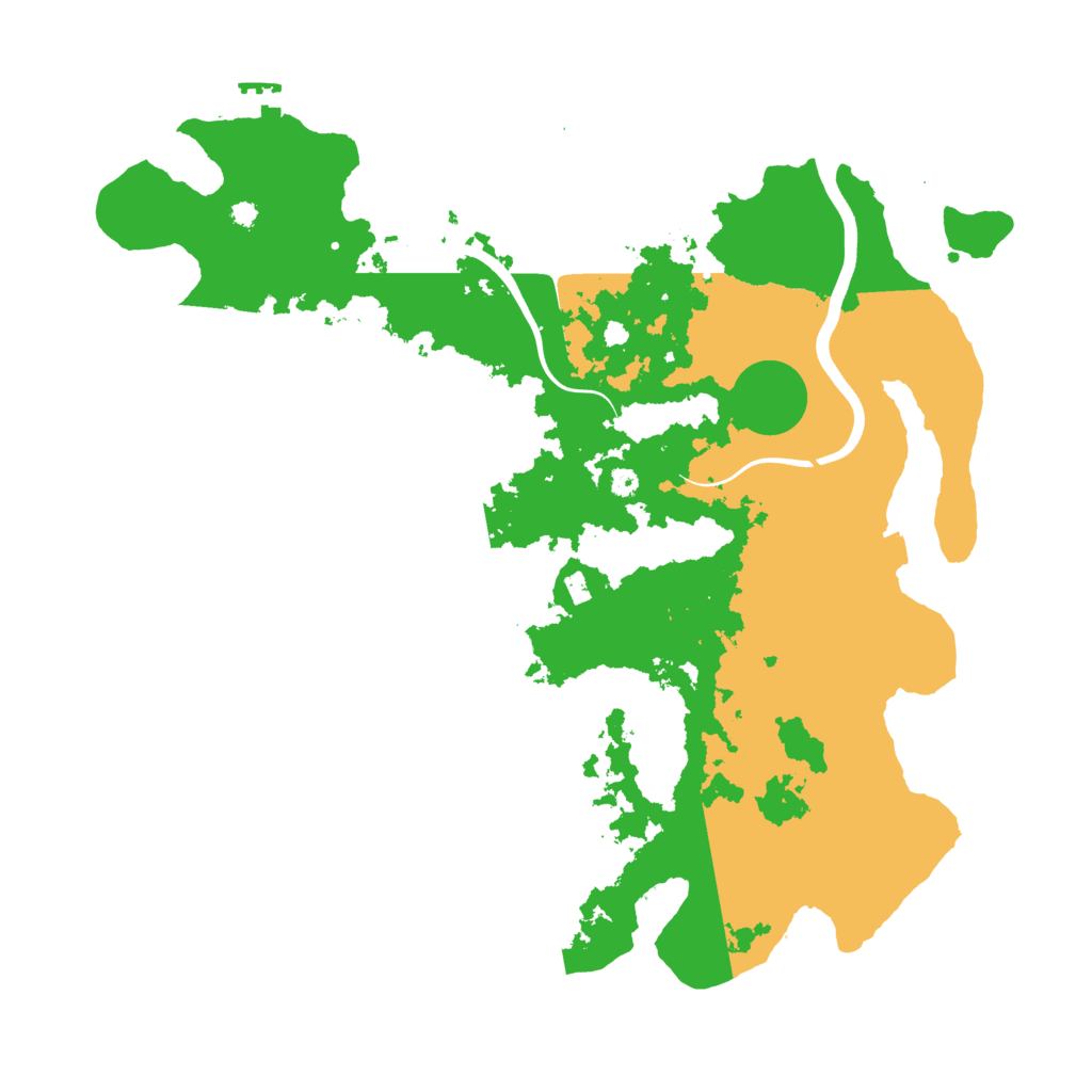 Biome Rust Map: Procedural Map, Size: 3850, Seed: 3241981