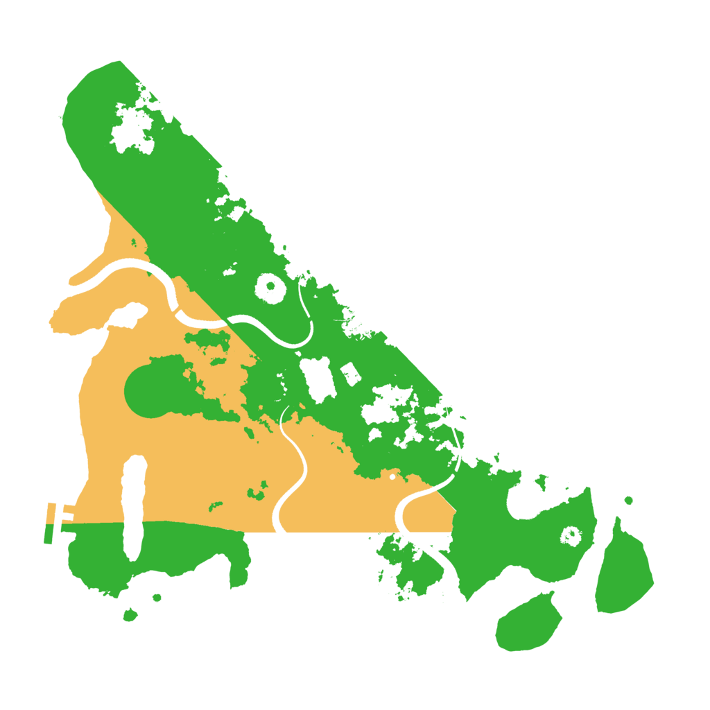 Biome Rust Map: Procedural Map, Size: 3500, Seed: 13611659