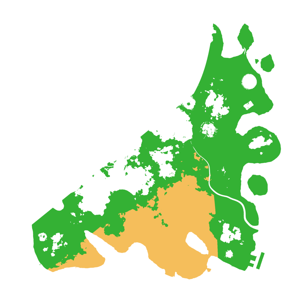 Biome Rust Map: Procedural Map, Size: 3500, Seed: 3621