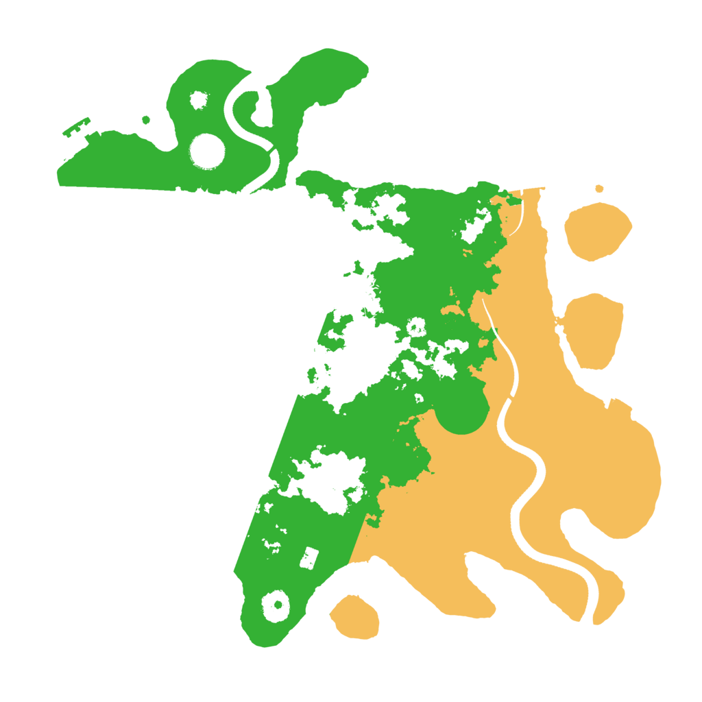 Biome Rust Map: Procedural Map, Size: 3500, Seed: 50771710