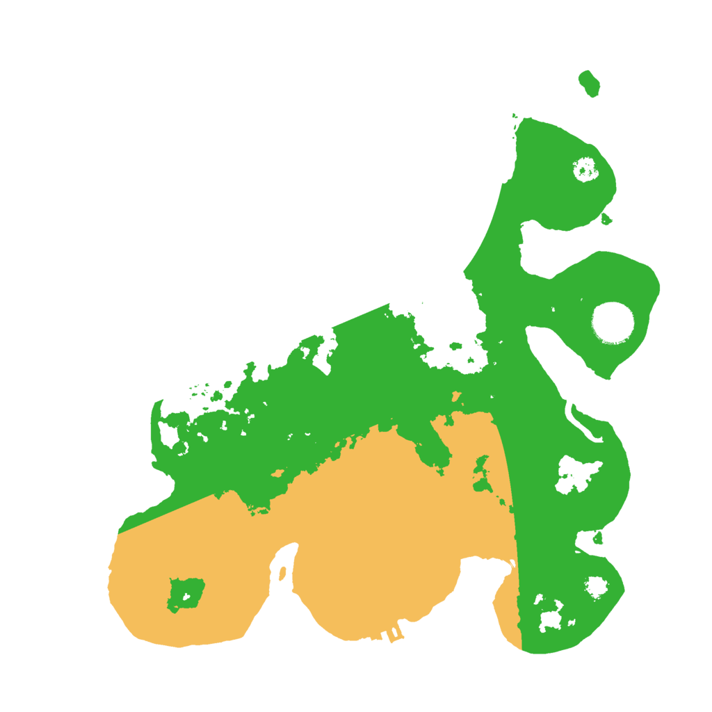 Biome Rust Map: Procedural Map, Size: 3000, Seed: 976836649