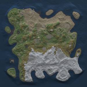 Thumbnail Rust Map: Procedural Map, Size: 4000, Seed: 579064605, 17 Monuments