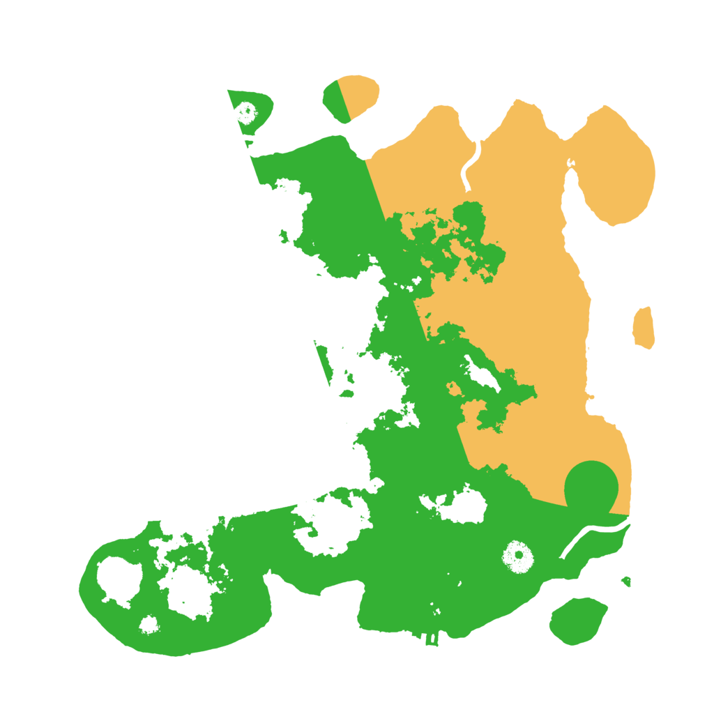 Biome Rust Map: Procedural Map, Size: 3500, Seed: 1243446