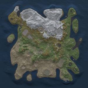 Thumbnail Rust Map: Procedural Map, Size: 3625, Seed: 2004716549, 16 Monuments