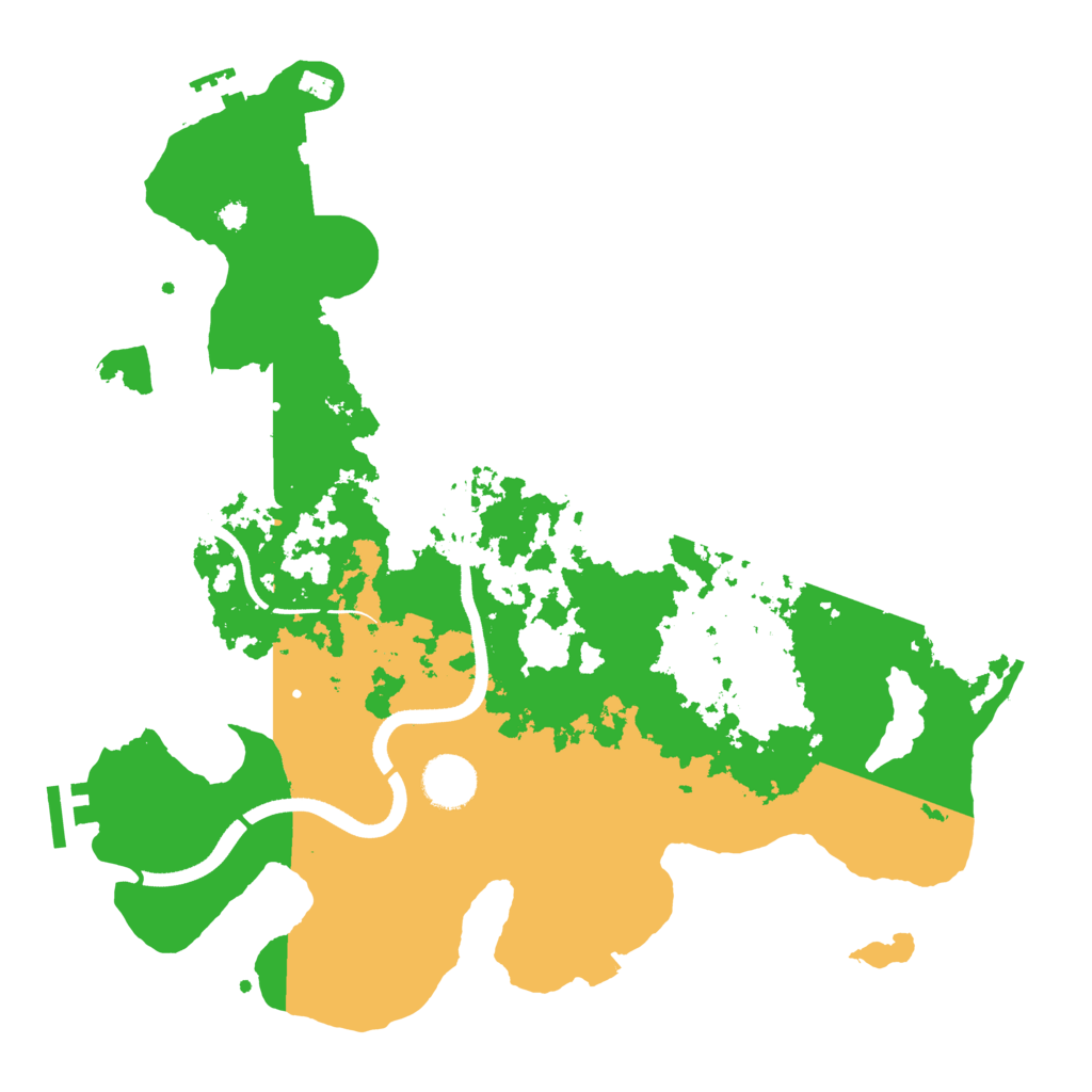 Biome Rust Map: Procedural Map, Size: 3550, Seed: 25099193