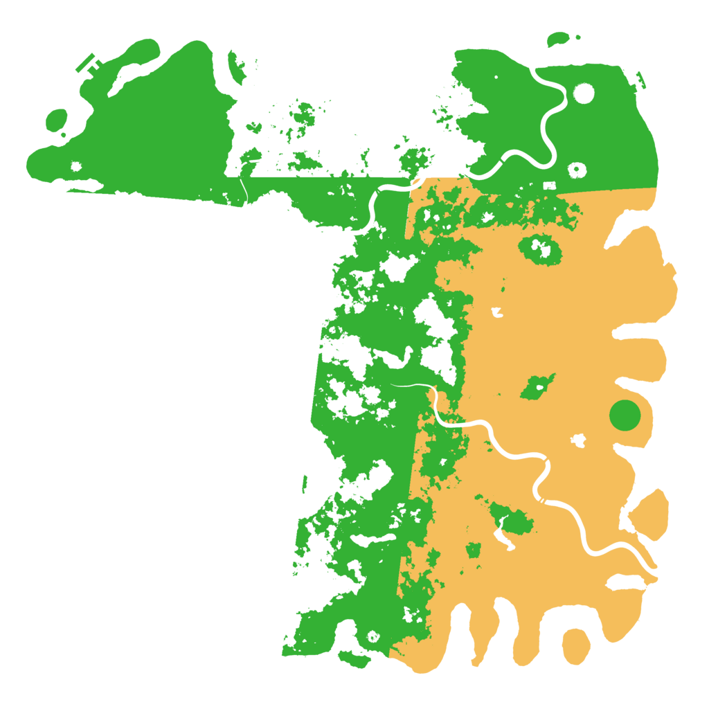 Biome Rust Map: Procedural Map, Size: 6000, Seed: 827865678