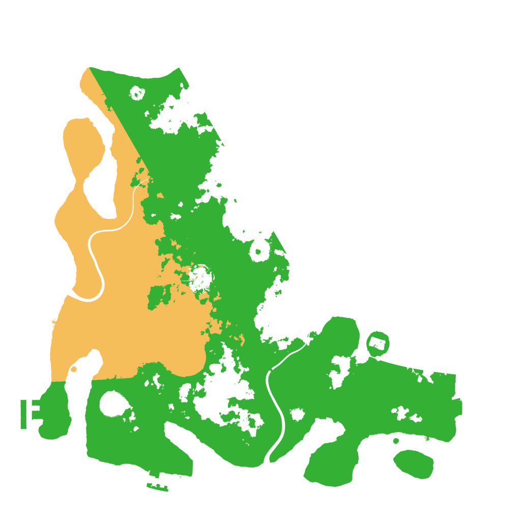 Biome Rust Map: Procedural Map, Size: 3600, Seed: 22996216