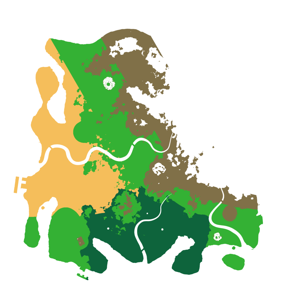 Biome Rust Map: Procedural Map, Size: 3600, Seed: 22996216