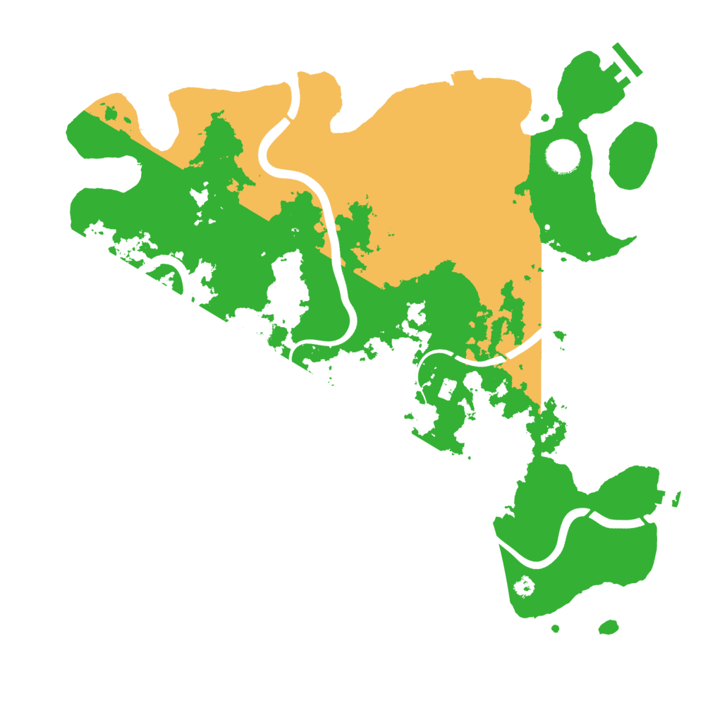 Biome Rust Map: Procedural Map, Size: 3700, Seed: 76018171